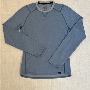 Patagonia Shirt Men's XS Blue Capilene 2 Lightweight Crew Long Sleeve